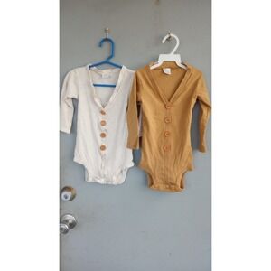 Cuddle Sleep Dream Baby Bodysuits Lot of 2 EUC 18 mos USA‎